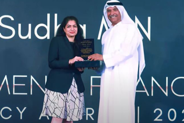 Honoring Trailblazing Vision: Sudha M.N Awarded the Women in Finance Legacy Award powered by Global FinEXPO Dubai 2025
